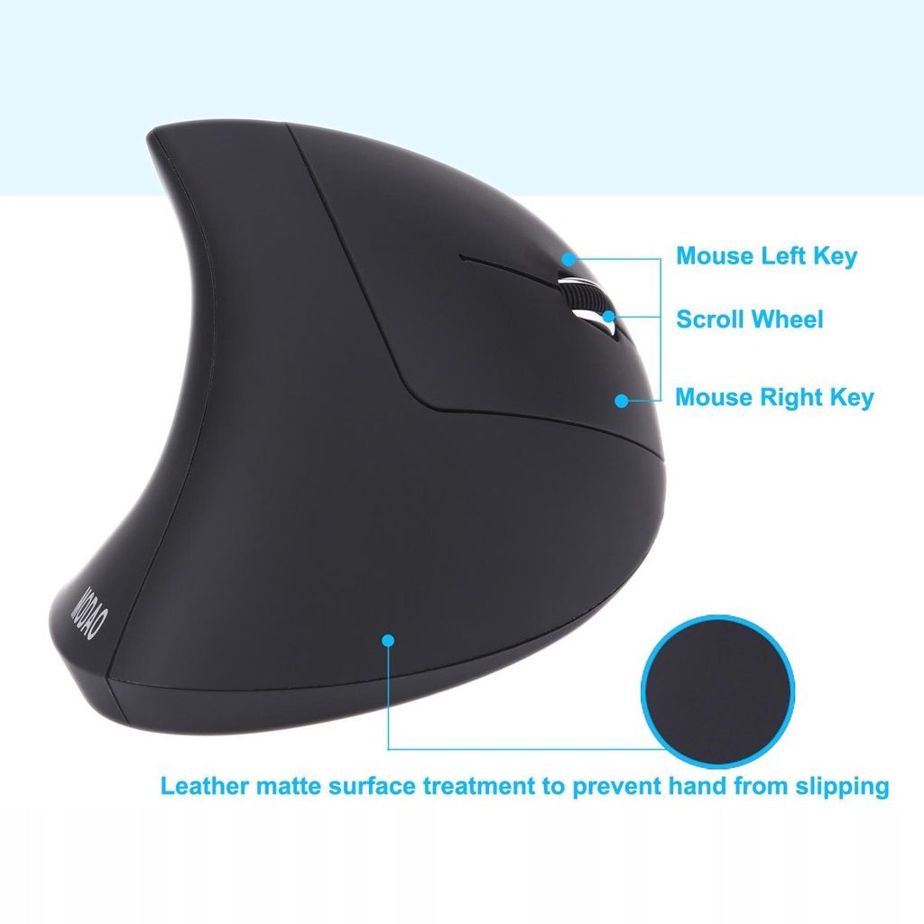 Souris verticale sans lumire Ordinateur sans fil Noteboo,LO... - 3