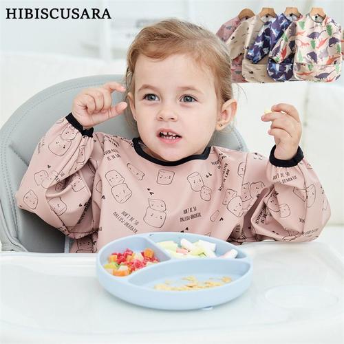 Generic Bavoir Bébé Silicone Étanche Repas Alimentation Tablier Bébé à prix  pas cher