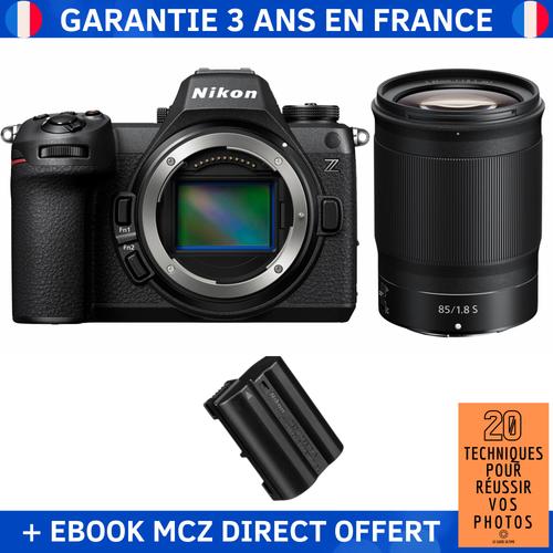 Nikon Z6 III + Z 85mm f/1.8 S + 1 Nikon EN-EL15c + Ebook '20 Techniques pour Réussir vos Photos' - Appareil Photo Hybride Nikon