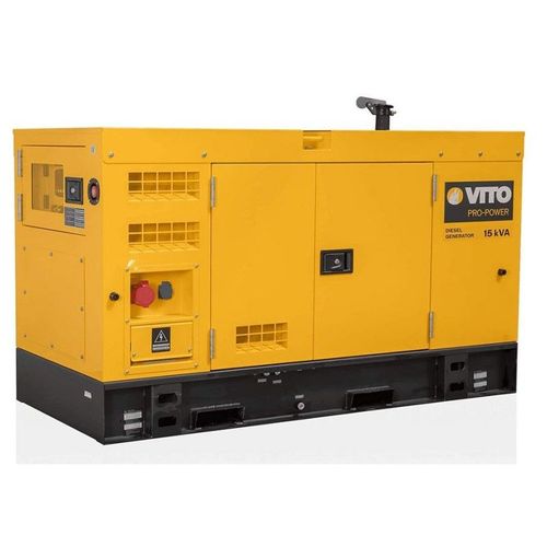 Groupe electrogène 15KVA 13,2KW Diesel Triphase Monophase AVR Demarrage Automatique Autonomie 17 H VITO