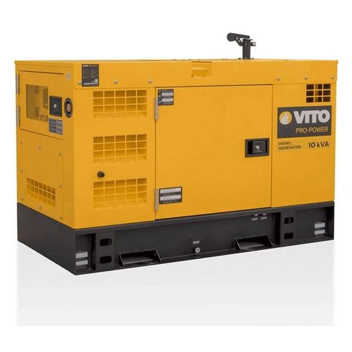 Groupe electrogène 10KVA 8,8KW Diesel Triphase Monophase AVR Demarrage Automatique Autonomie 13 H VITO
