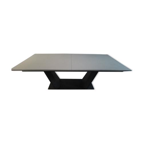 Table En Ceramique Extensible 220cm 320 Cm Blanc