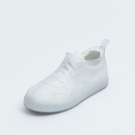 Bottes De Pluie À Enfiler Imperméables Pour Enfants,Chaussures En Caoutchouc Pour Hommes,Couvertures Pour Dames,Injection Familiale,Haute Qualité - Type White-43-44