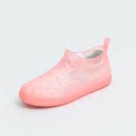 Bottes De Pluie À Enfiler Imperméables Pour Enfants,Chaussures En Caoutchouc Pour Hommes,Couvertures Pour Dames,Injection Familiale,Haute Qualité - Type Pink-35-36