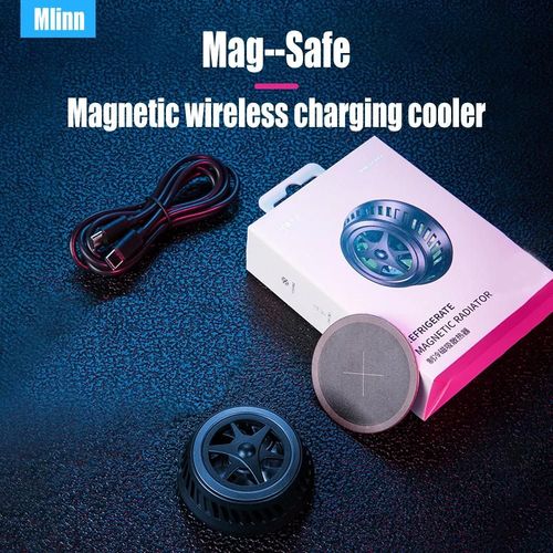 Black Charger - Chargeur Magnétique Sans Fil Pour Téléphone Portable Magsafe, Ventilateur De Refroidissement Pour Tablette Iphone Samsung Huawei Xiaomi