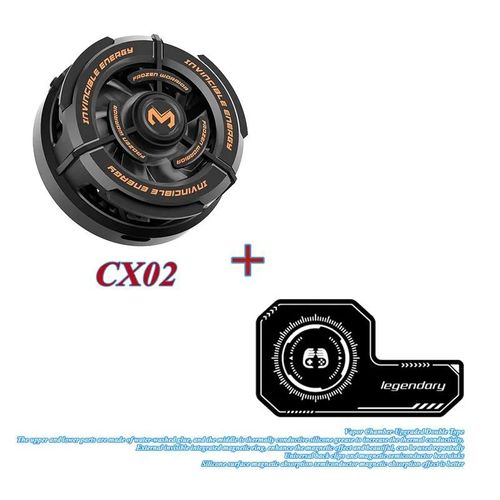 Cx02-Vapors-Style 3 - Ventilateur De Refroidissement De Téléphone Avec Charge Sans Fil Pour Pubg, Accessoire De Jeu À Semi Conducteur Magnétique, Refroidisseur De Jeu Pour Tablette Ios Android Ipad