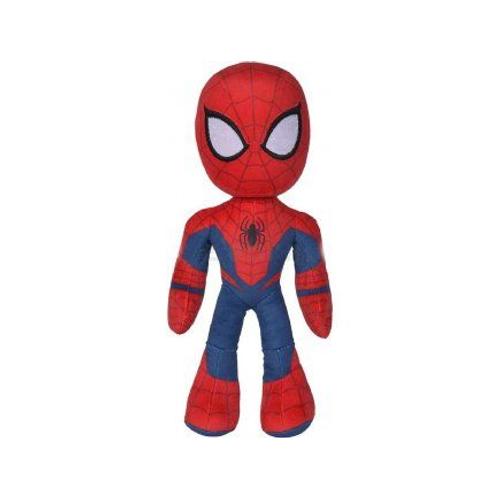 Peluche Spiderman 34 Cm - Doudou Classique Enfant - Set Spider-Man Et 1 Carte Offerte