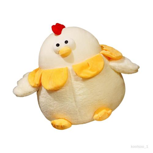 Koolsoo Mignon Poussin En Peluche Décoratif Respirant Polyvalent Cadeaux Pratiques Jeter Oreiller En Peluche Chiffres Pour Vacances Chambre Maison Voiture Jaune 28cm