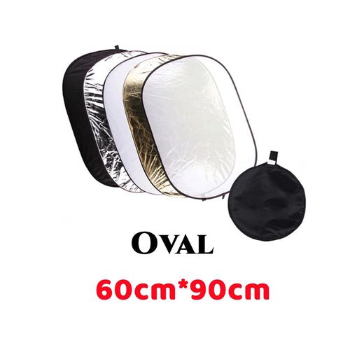Réflecteur de photographie portable pliable,diffuseur de lumière rond,réflecteur narpour photo,5 en 1,30 cm,60 cm,80 cm,110cm,60 cm x 90cm,90cm x 120cm - Type 60x90cm