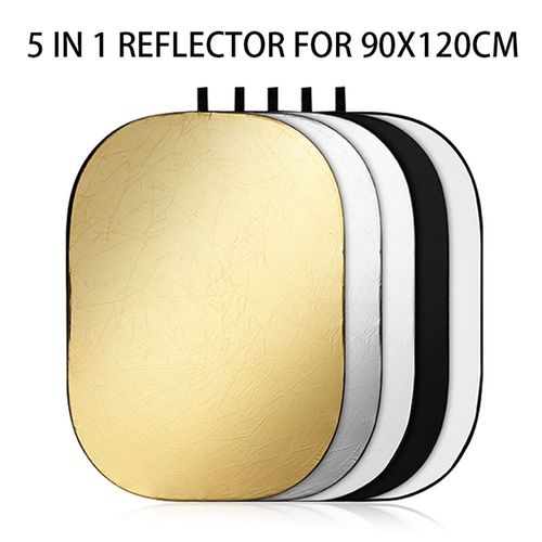 Réflecteur de photographie narportable,lumière pliable,5 en 1,studio photo multiple,extérieur,90x120cm - Type 90x120 cm
