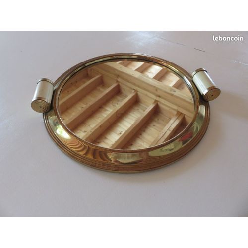 Plateau Miroir Vintage Style Art Déco
