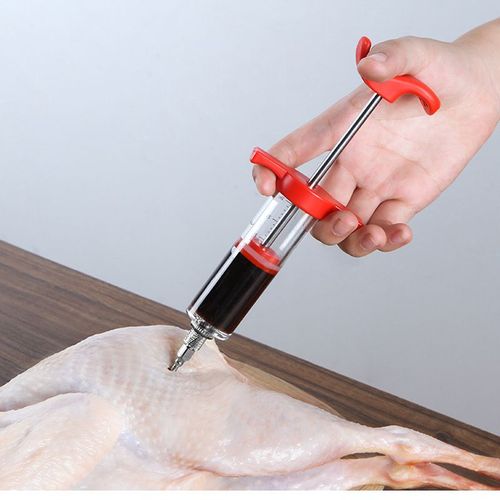 Seringue Alimentaire Pour Des Sauces Barbecue Et Des Marinades, Idéale Pour La Dinde, Le Porc, La Viande, Des Accessoires De Cuisine Pour Épices, Ustensiles Pour Préparer Le B¿Uf