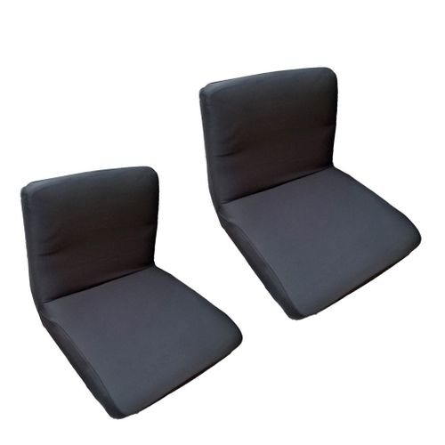 Housse De Chaise Pour Tabouret De Bar, 2 Pièces, Noire, Amovible, Une Pièce, Pour Cuisine, Bar, Club