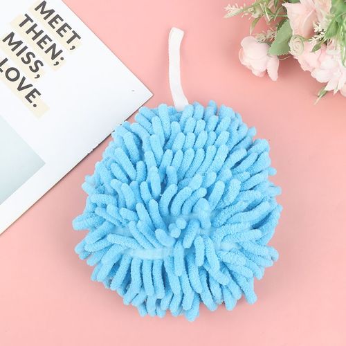 Serviette En Microfibre Pour Les Cheveux, Séchage Rapide, Super Absorbant, Doux, Chenille, Lingette Confortable, Pour La Cuisine Et La Salle De Bain, 17x17cm
