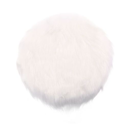 Coussin De Tabouret Rond En Laine Chaude De Couleur Unie, 1 Pièce, 30x30cm, Épais, Pour Chaise De Salle À Manger, Tapis De Siège Antidérapant