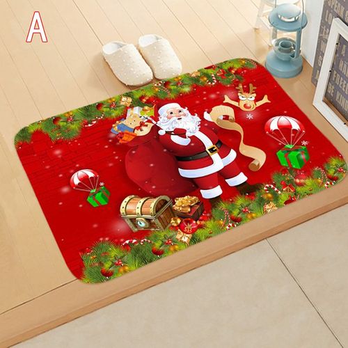 Tapis De Bain De Joyeux Noël 40x60cm, 1 Pièce, Paillasson De Porte, Ornement Pour Père Noël, Pour La Maison, Cadeau De Nouvel An 2023