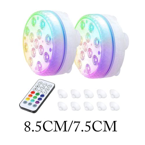 Lumières De Piscine Led Submersibles, Étanches, Avec Télécommande, 13 Perles Pour La Douche
