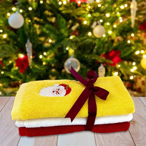 Ensemble De Serviettes De Noël Douces, Ornement Décoratif, Serviettes À Main, Accessoires Fournitures, Débarbouillettes Pour Salle De Bain, Cadeaux De Salon