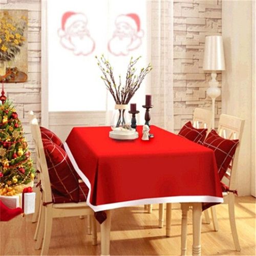 Décorations De Table À Manger Pour Nouvel An Cuisine | Nappe De Noël, Couvertures De Table Rectangulaire Pour Fête, Ornements De Noël