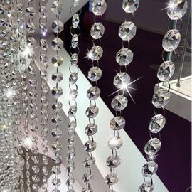 Rideau De Perles De Route En Cristal, En Plastique, Pour Porte, Fête Festive, Décoration De Mariage À Domicile