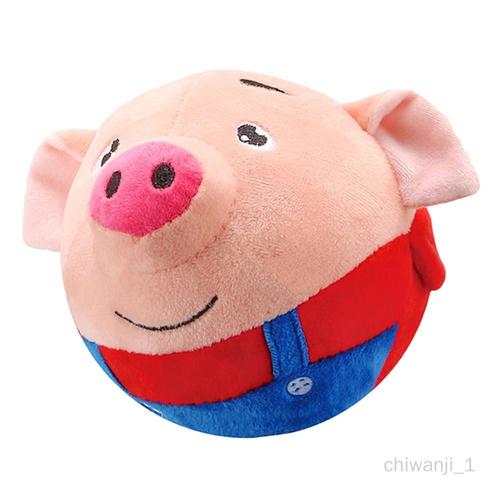 Électrique En Peluche Cochon Chant Bande Dessinée Piggy Ball Bébé