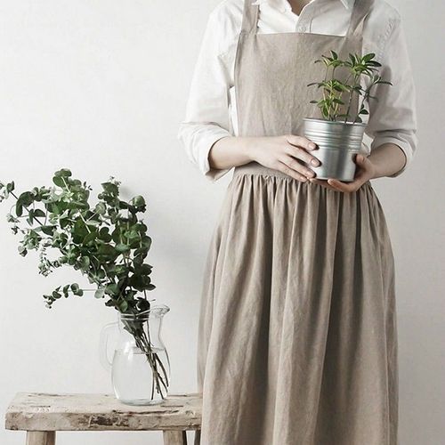 Jupe Style nordique pour femmes, robe mignonne de Style collection taille haute, Restaurant, café, cuisine à domicile pour la cuisine, tablier en coton 3 couleurs