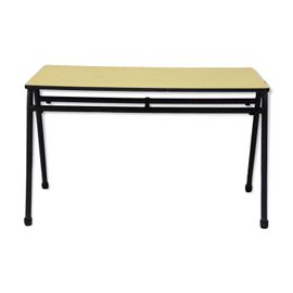 Table Daposcole De Style Industriel Jaune