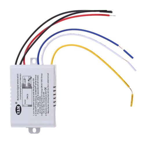 Interrupteur à télécommande sans fil 2/3 V, 1/220 voies marche/arrêt, commande numérique à distance, Gadgets de lampe multifonctions
