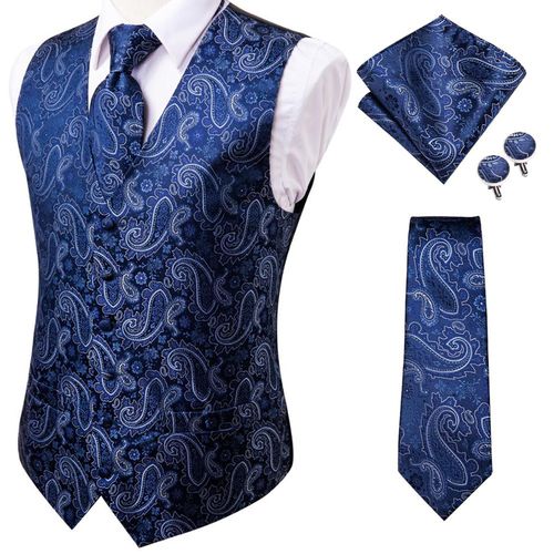 Hi-Aught-Jacquard Glaaught Hanky Lèvent De Manchette Pour Homme,Gilet Pour Homme,Veste Xl,Noir,Or,Bleu Marine,Gris,Rouge,Bordeaux