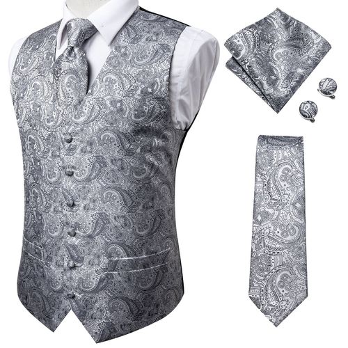 Hi-Aught-Jacquard Glaaught Hanky Lèvent De Manchette Pour Homme,Gilet Pour Homme,Veste Xl,Noir,Or,Bleu Marine,Gris,Rouge,Bordeaux