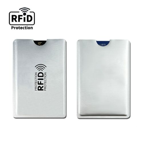 Pochettes de protection pour cartes RFID (lot de 10) Argent