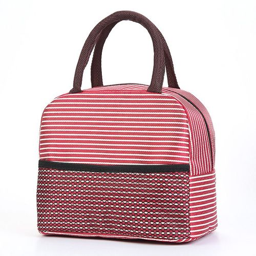 Sac De Rangement De Pique-Nique Pour Femmes Et Enfants, 1 Pièce, Glacière À Motif Fonctionnel, Toile Isolante Portable, Sac Thermique Pour Aliments, Nouveau Style