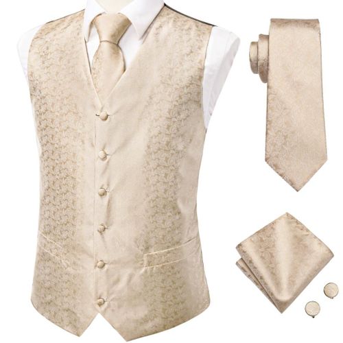 Hi-Aught-Jacquard Glaaught Hanky Lèvent De Manchette Pour Homme,Gilet Pour Homme,Veste Xl,Noir,Or,Bleu Marine,Gris,Rouge,Bordeaux