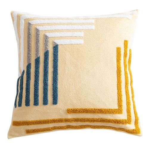 Housse De Coussin À Formes Géométriques, Taie D'oreiller, Décoration Nordique Pour La Maison, Cerf Jaune, Personnalisé, Haute Qualité