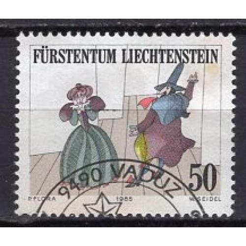 Liechtenstein 1985 Personnages De Theatre Oblitere