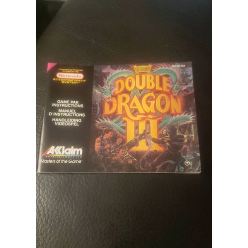 Notice De Jeu Nintendo Nes Double Dragon 3