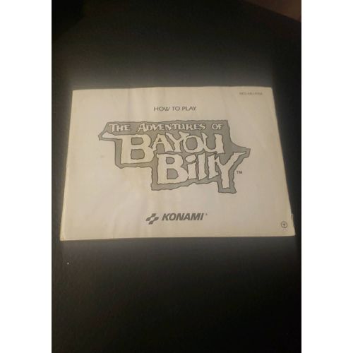 Notice De Jeu Nintendo Nes The Aventures Of Bayou Billy