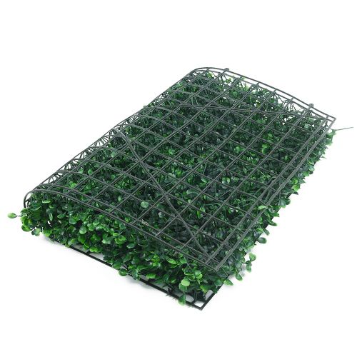 Gazon vert artificiel carré en plastique 40x60cm, décoration murale de la maison