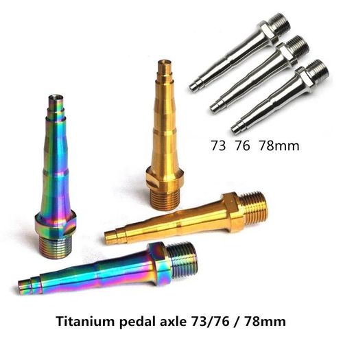 Noir 73mm - Paire D'essieux De Pédale De Vélo En Titane, Pour Speedplay, Légers
