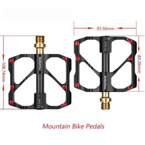 Or - Pédale De Vélo En Titane, Tube En Carbone, 86t, 3 Palin, Pour Vélo De Route