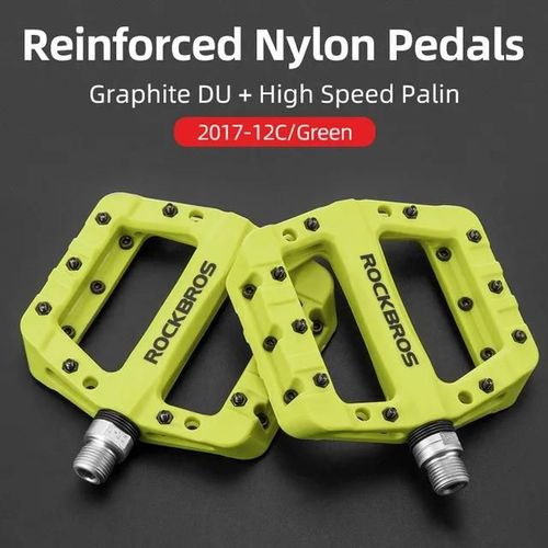 2017-12cgn - Pédales De Vélo Plates En Nylon, Vtt, Bmx, Route, Ultralégères, Accessoires
