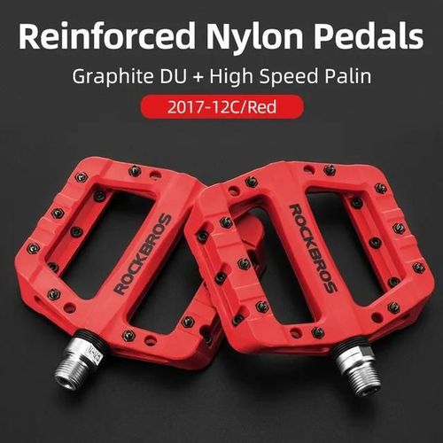 2017-12rdc - Pédales De Vélo Plates En Nylon, Vtt, Bmx, Route, Ultralégères, Accessoires