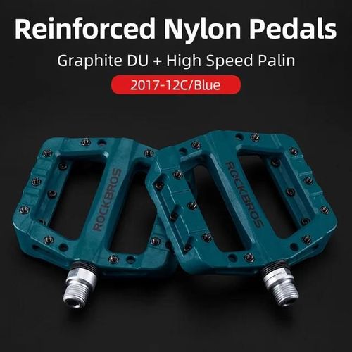 2017-12lcb - Pédales De Vélo Plates En Nylon, Vtt, Bmx, Route, Ultralégères, Accessoires