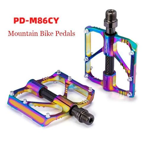 Pd-M - Pédales De Vélo En Titane Avec Tube En Carbone, Accessoires De Vélo De Route, 3 Palettes