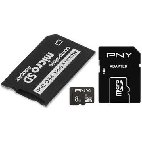 Carte mémoire 8 Go + adaptateur Memory Stick Pro Duo PSP,JL329