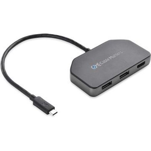 Adaptateur USB TYPE-C HUB 2x DISPLAYPORT et HDMI,JL719