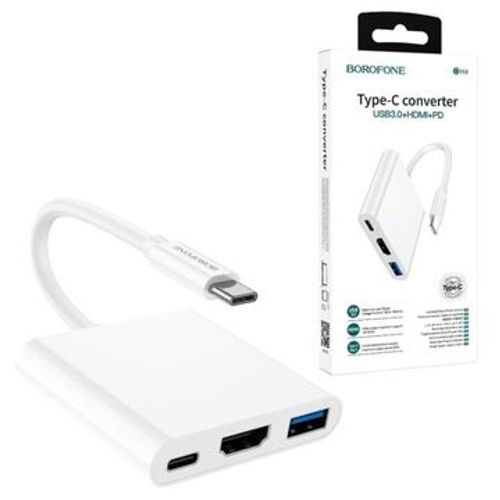 Adaptateur USB Borofone USB-C-HDMI pour Nintendo Switch,JL813