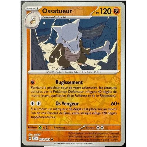 Pokémon Ossatueur Reverse 073 / 142 Ev7 Couronne Stellaire