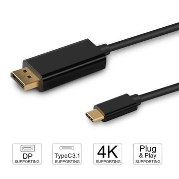 Cble adaptateur USB Type-C vers DP DisplayPort 4K 3.1,JL978... - 2