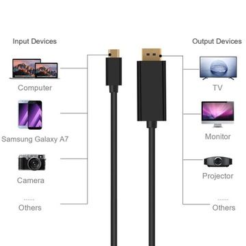 Cble adaptateur USB Type-C vers DP DisplayPort 4K 3.1,JL978... - 4